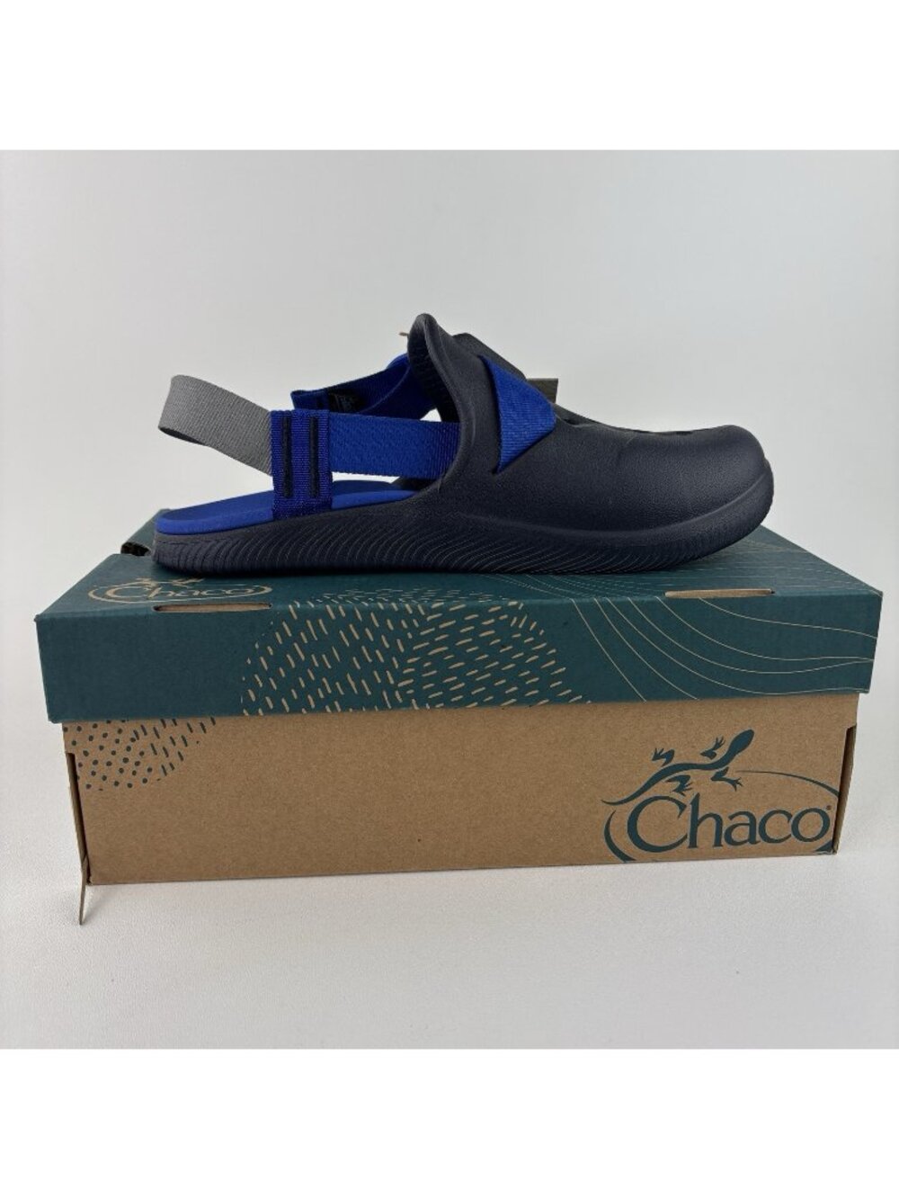 Chaco Mens Sz 10 Chillos Clog Comfort Sandal Navy Marine JC108461 NEW in Box